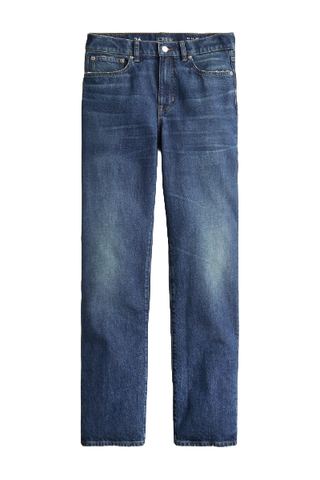 J.Crew High-Rise Straight Jean in 1996 Semi-Stretch