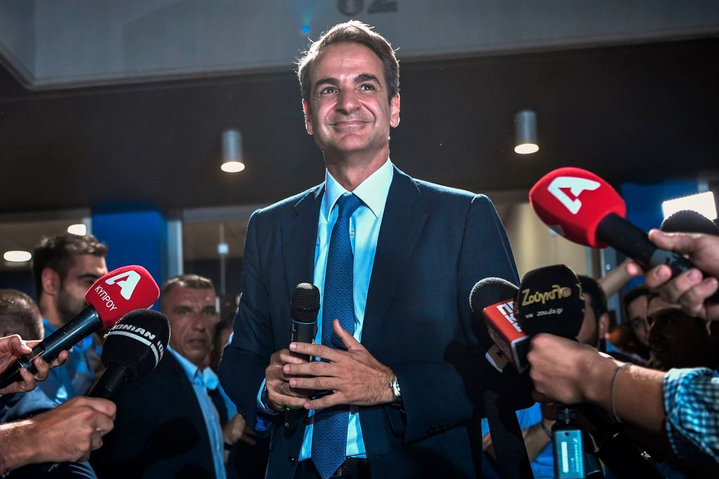 Greek Prime Minister Kyriakos Mitsotakis