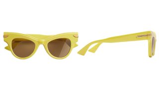 2 images of Yellow Bottega Veneta Sunglasses