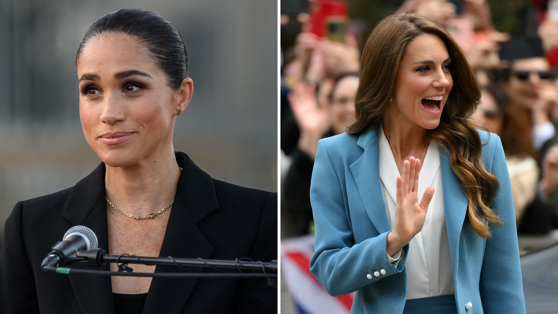 'She can't help herself': Was Meghan's high-profile speech planned to clash with 'rival' Kate's Italy trip?