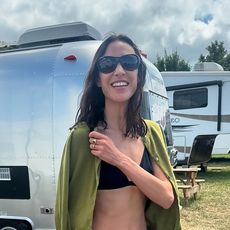 Alexa Chung at Glastonbury