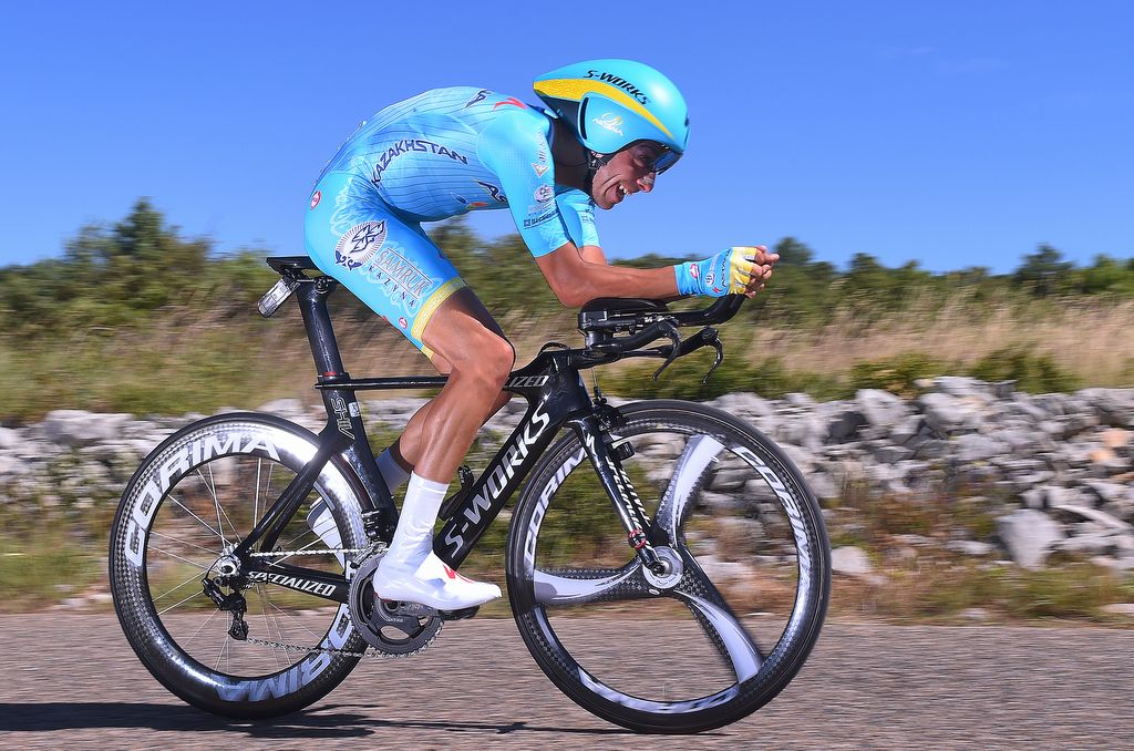 Fabio Aru (Astana) in the time trial