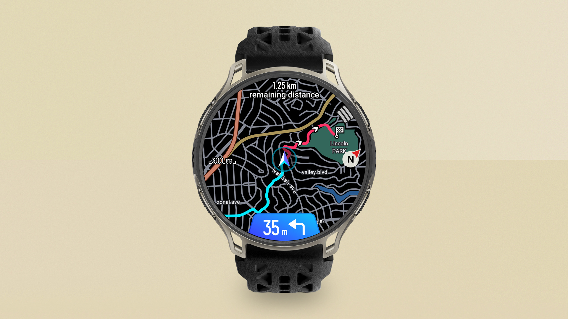 Amazfit Cheetah 2 Pro on colourful background