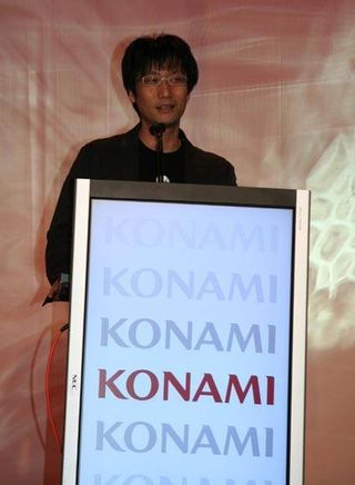 Konami's Hideo Kojima talks about the new Metal Gear Solid 4 during Konami's press conference.