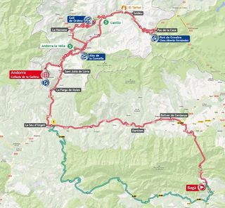 2013 Vuelta a Espana stage 14 map