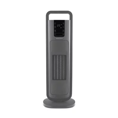 Morphy Richards Heatflux Ultra Thin 2kw Ceramic Tower Fan Heater With Remote Grey
