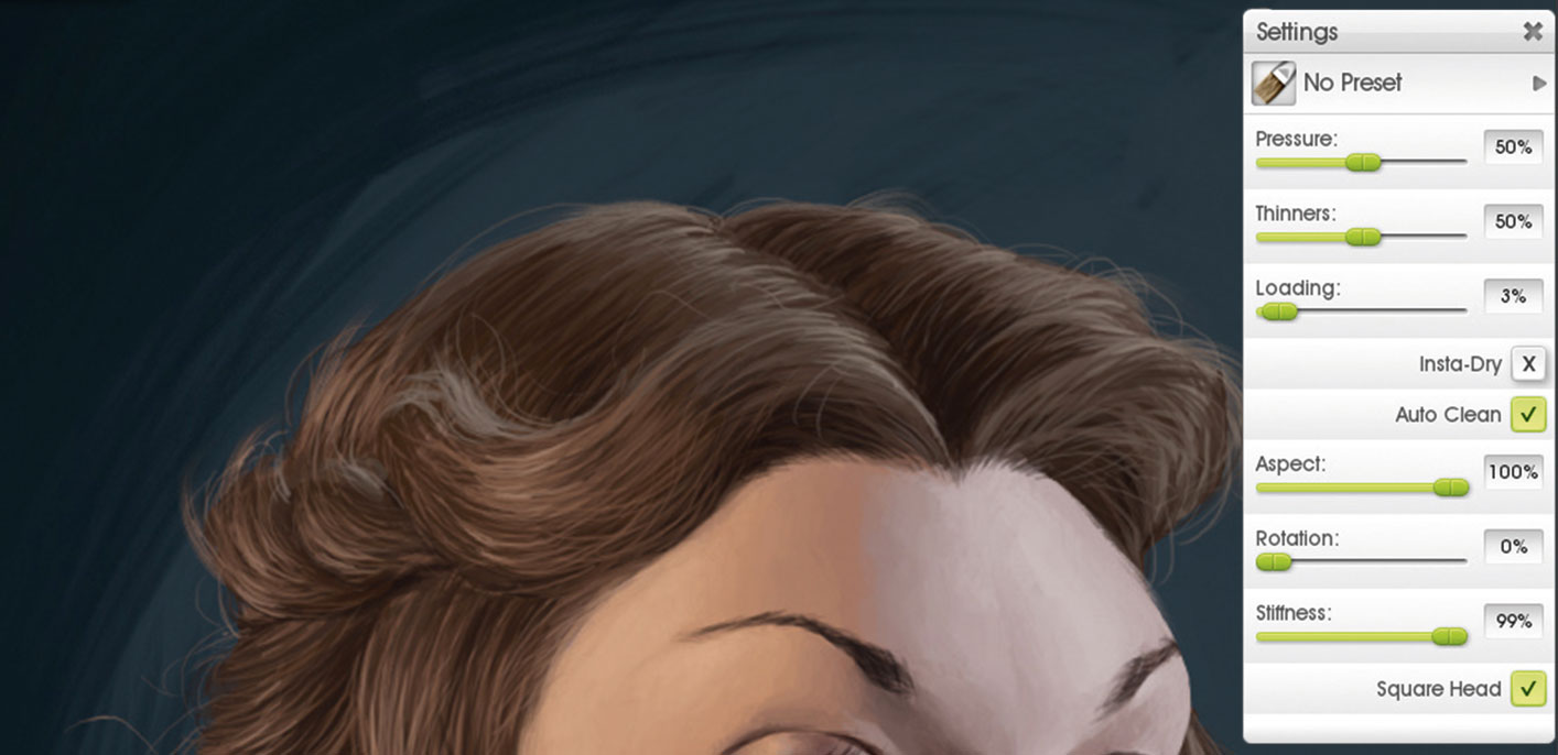 Paint with the Oil Brush and keep your backgrounds simple