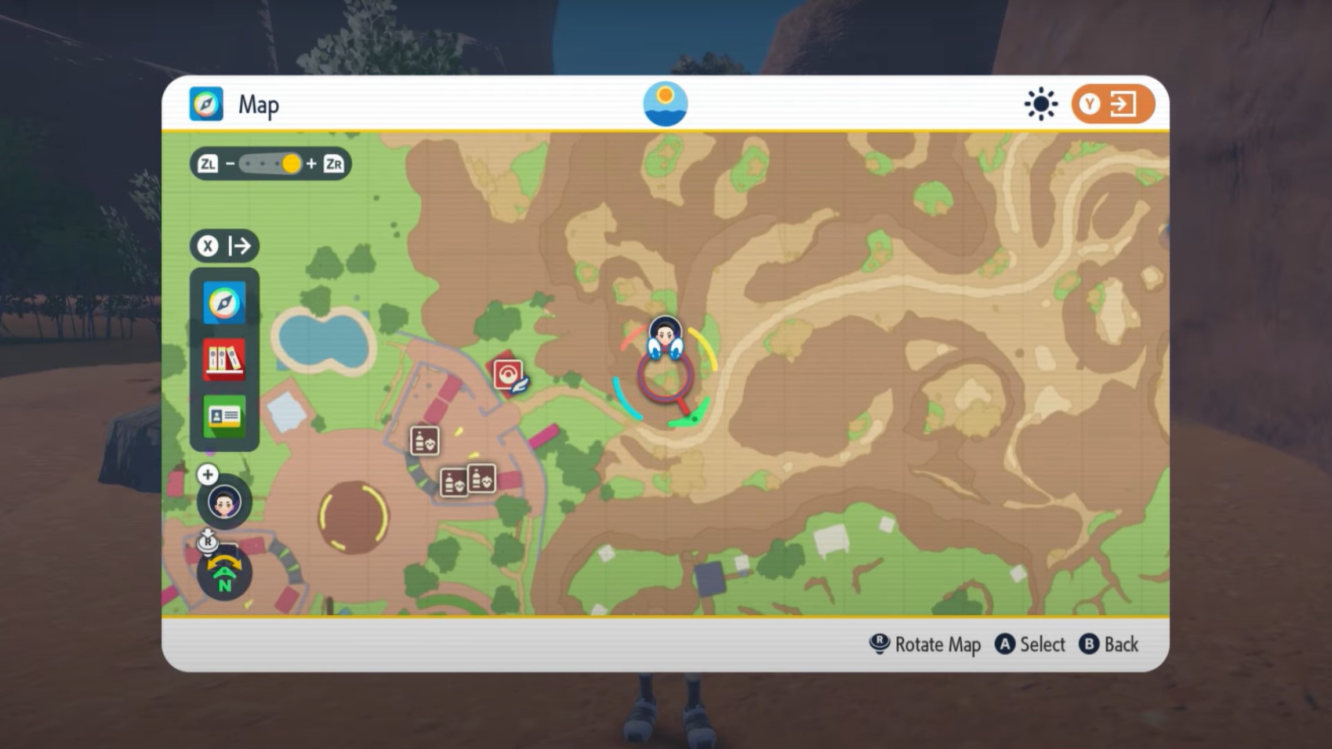 Pokémon Scarlet and Violet, open world map