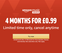 4 months of Amazon Music Unlimited