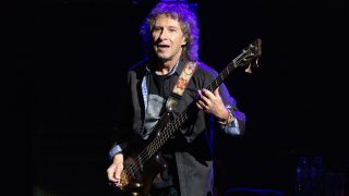 EDINBURGH, SCOTLAND - NOVEMBER 15: Bassist Pete Trewavas of Marillion performs on stage at Usher Hall on November 15, 2021 in Edinburgh, Scotland. (Photo by Roberto Ricciuti/Redferns)