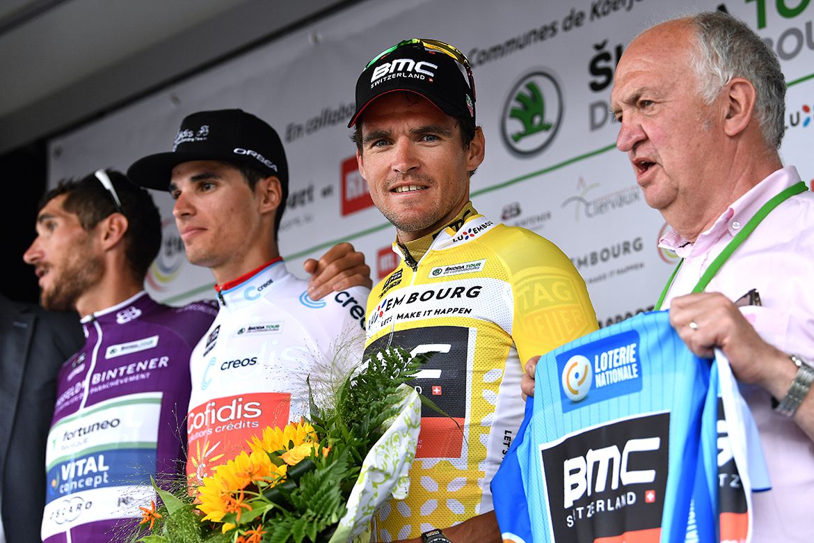 Greg Van Avermaet on the Tour de Luxembourg podium