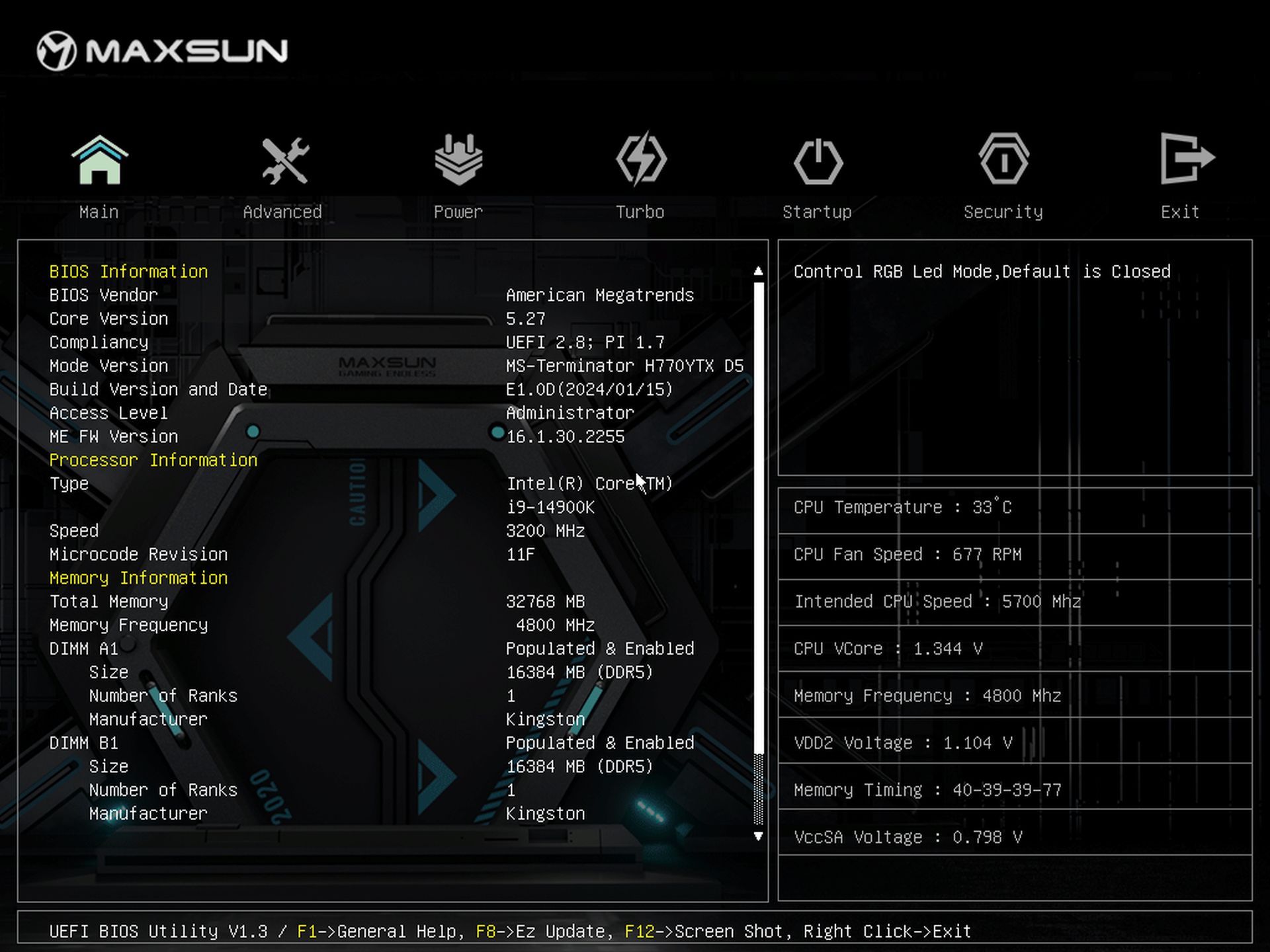 Maxsun Terminator H770 YTX D5 Wi-Fi