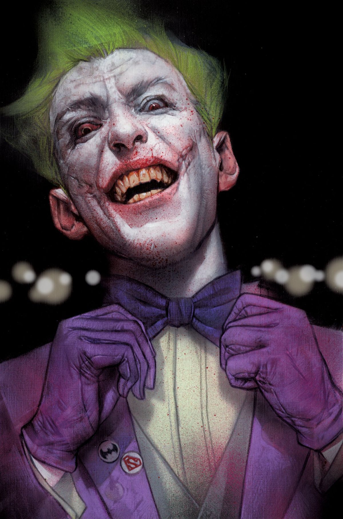 The Joker: The Man Who Stopped Laughing #1 variant cover by Ben Oliver