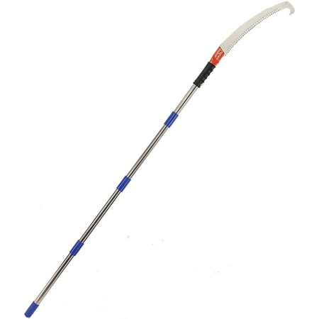 Soumns Pole Saws for Tree Trimming,6.5ft Lightweight Manual Tree Pruner With Stainless Steel Pole for High Reach, 3-Sided Cutter Blade