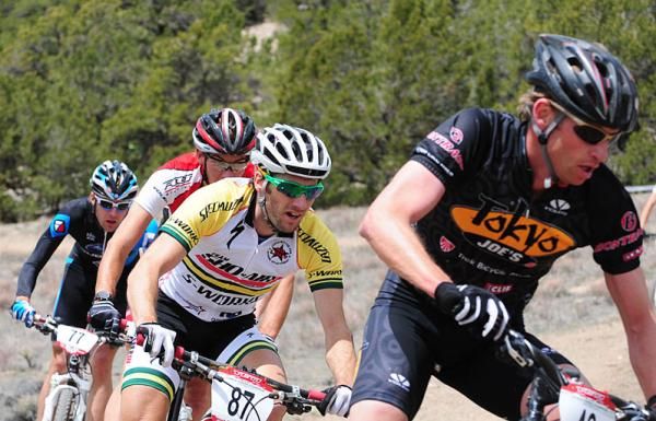 Jay Henry (Tokyo Joes) spent a couple laps on the front.