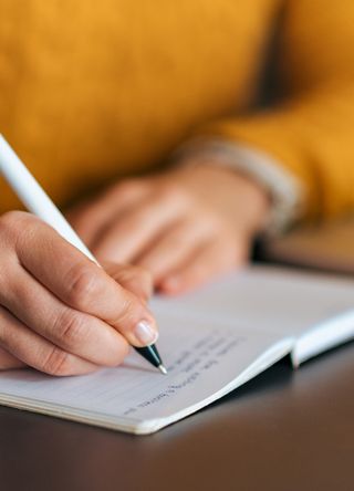 Woman writing