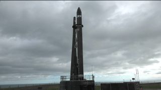 Rocket Lab's Electron Booster on the Pad