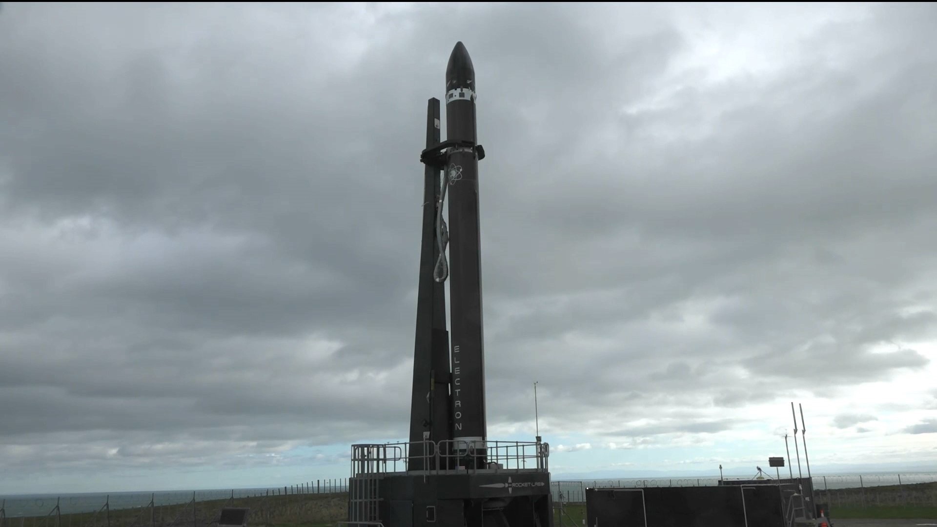 Rocket Lab&#039;s Electron Booster on the Pad