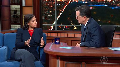 Susan Rice on Stephen Colbert's Late Show