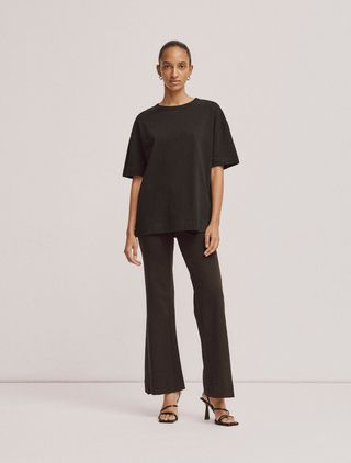 Lena Oversized T-Shirt in Black