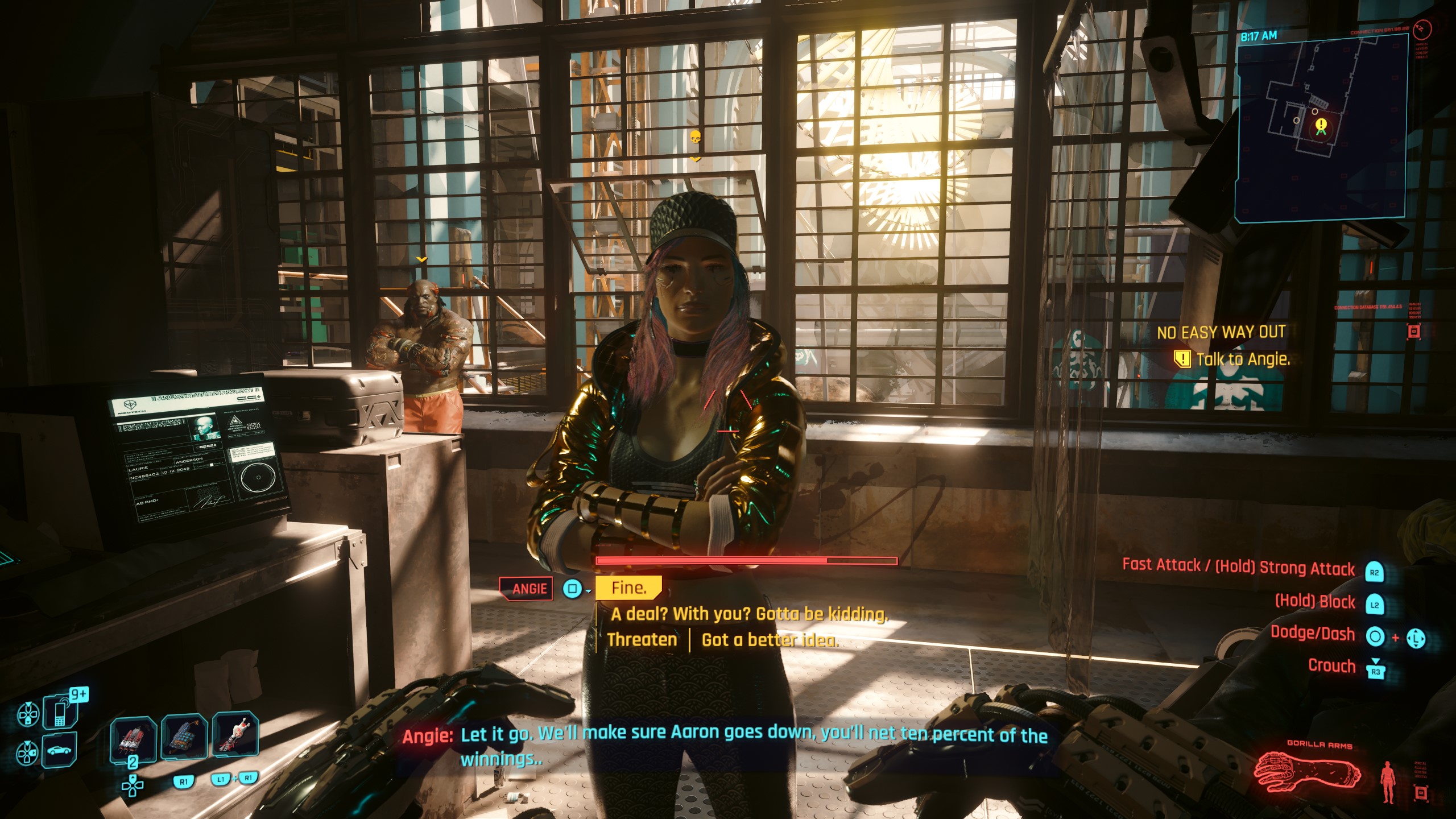 Cyberpunk 2077 No Easy Way Out - Accepting Angie's deal