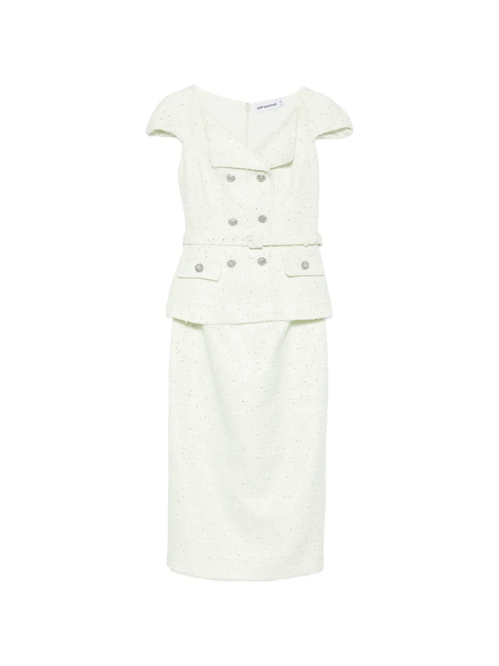 Self-Portrait Embellished Double-Breasted Dress | 4