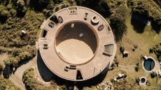 Casa 720 by Fernanda Canales seen from above, as published in book Casa Mexicana on residential architecture in Mexico