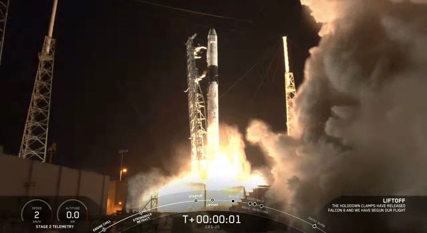 SpaceX launches cargo toward space station, aces 50th rocket landing ...