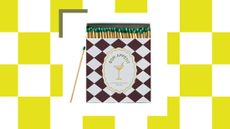 Chic bistro-style checkered matchbox from Anthropologie 