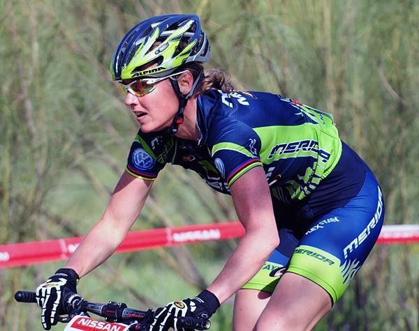 Former World Champion Dahle Flesjaa goes to the front early