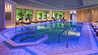 There’s indoor and outdoor pools at Spa Evian Source