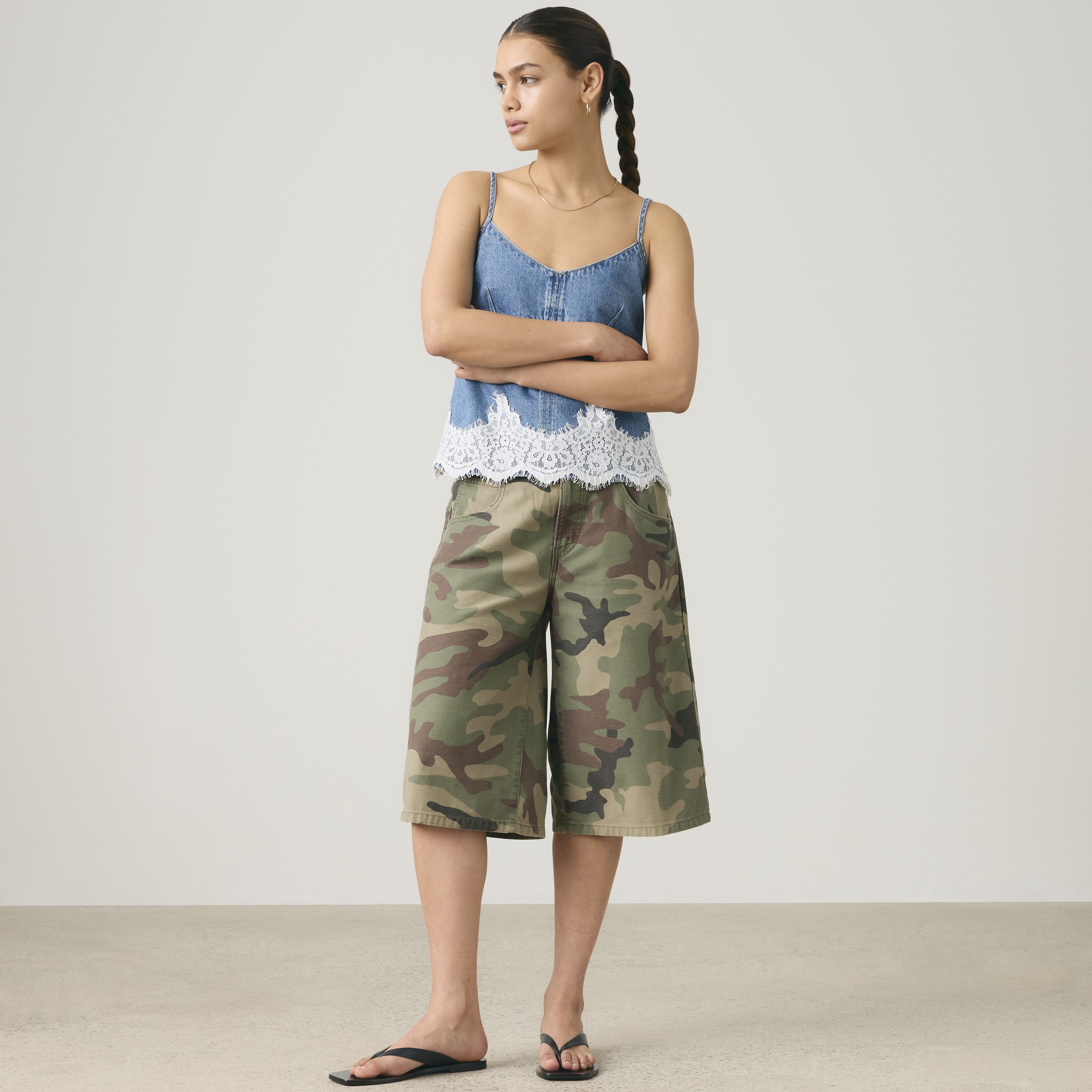 90s Women's Denim Cami Top