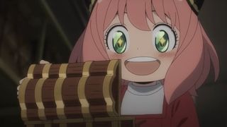 Anya opening a chest during the anime movie Spy x Family Code: White.