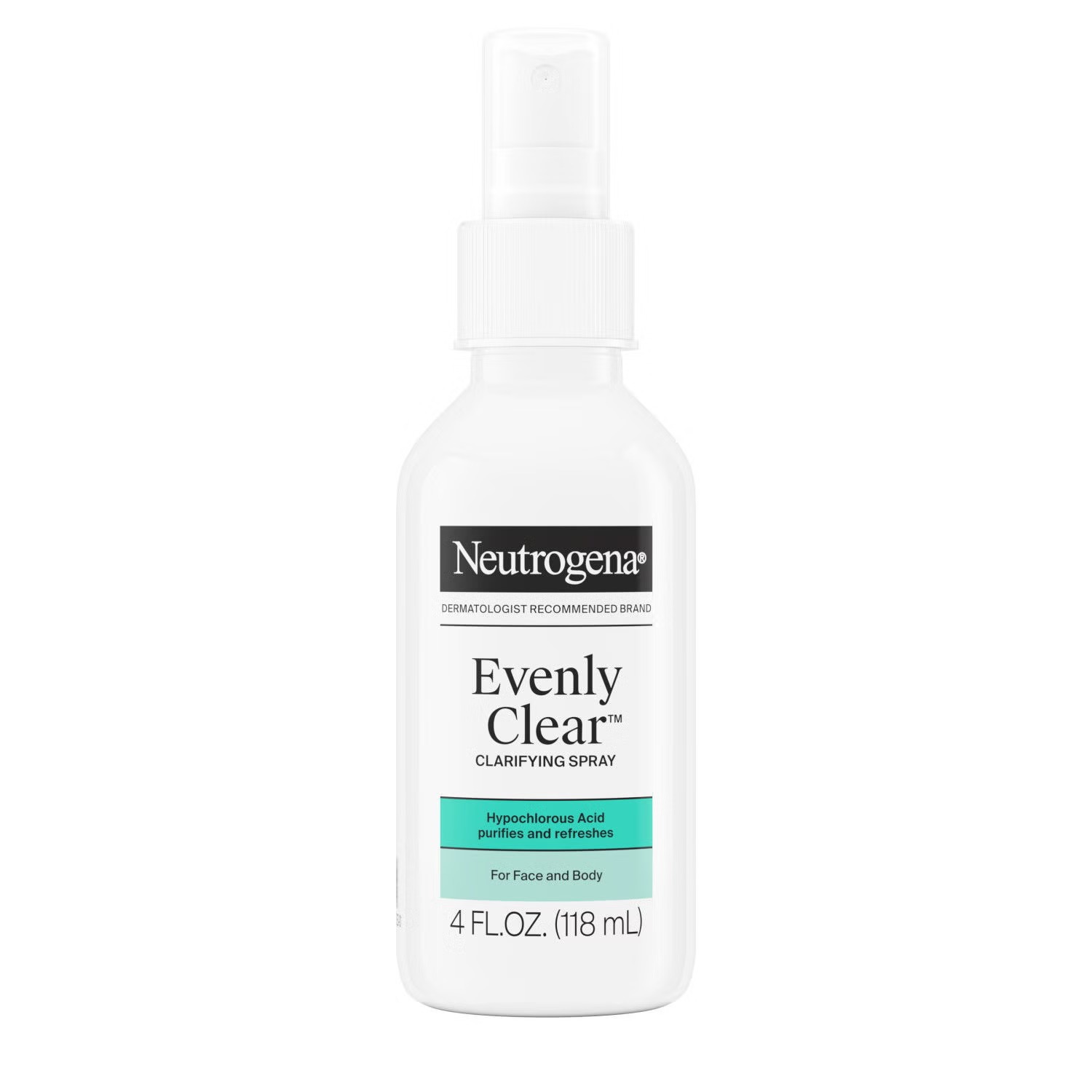 Neutrogena Evenly Clear Clarifying Spray With Hypochlorous Acid, 4 Oz