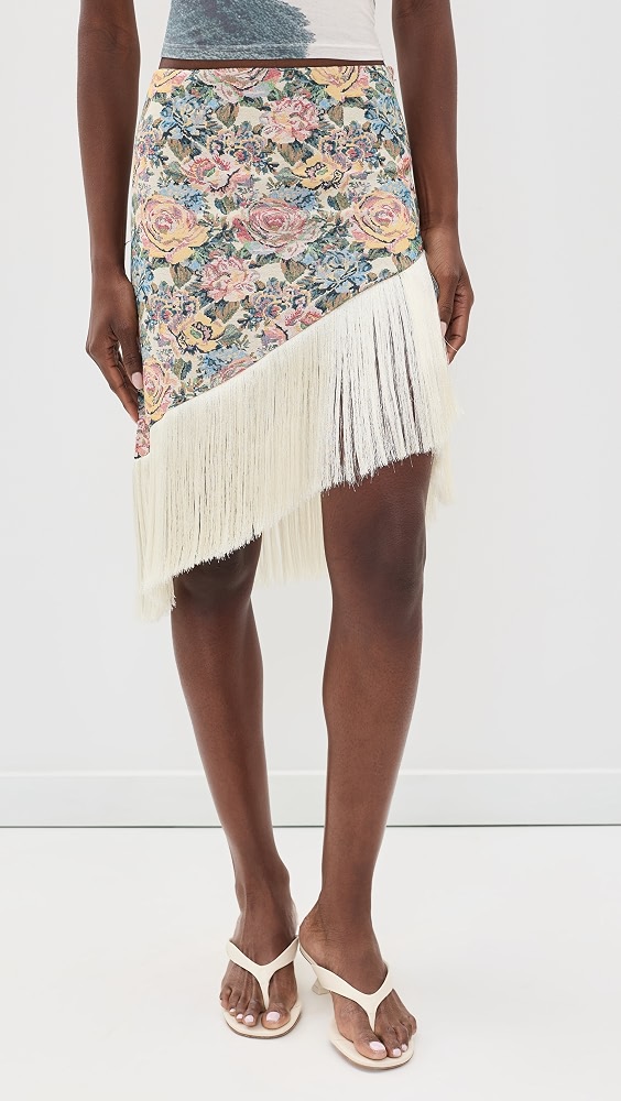 Gretchen Jacquard Skirt - Floral