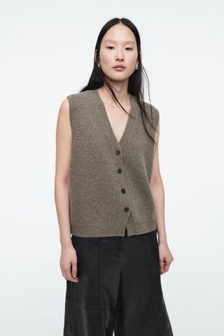 Knitted Cashmere-Blend Vest