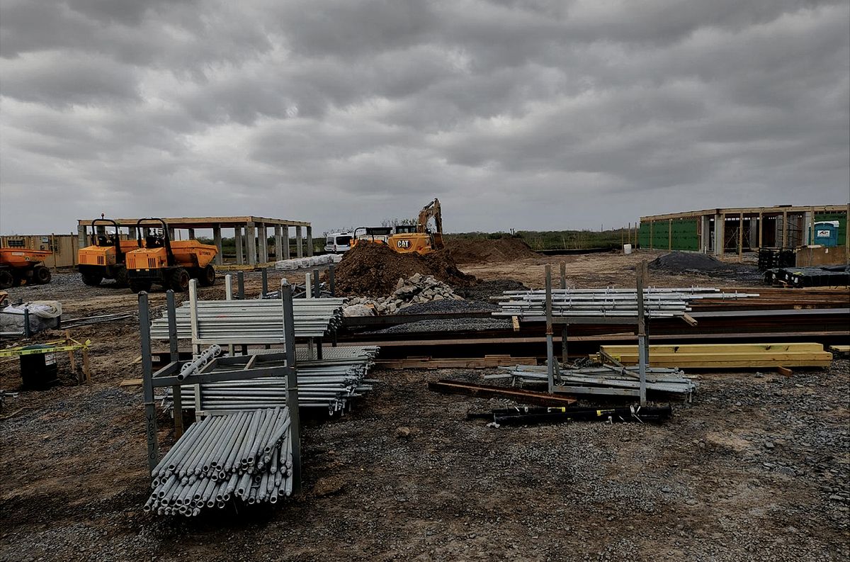 A photo of the plot of Texas land owned by Cards Against Humanity.