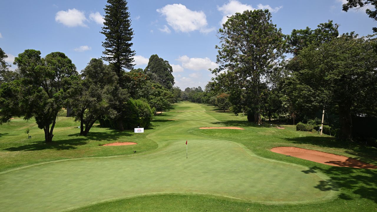 A general view down the 18th at Muthaiga Golf Club in Nairobi - home of the DP World Tour&#039;s Kenya Open