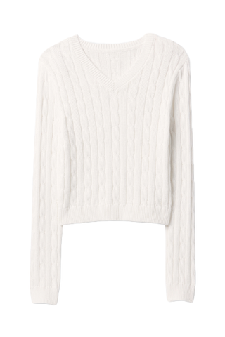 Gap, 100% Cotton Cable-Knit V-Neck Sweater (Was $70) 