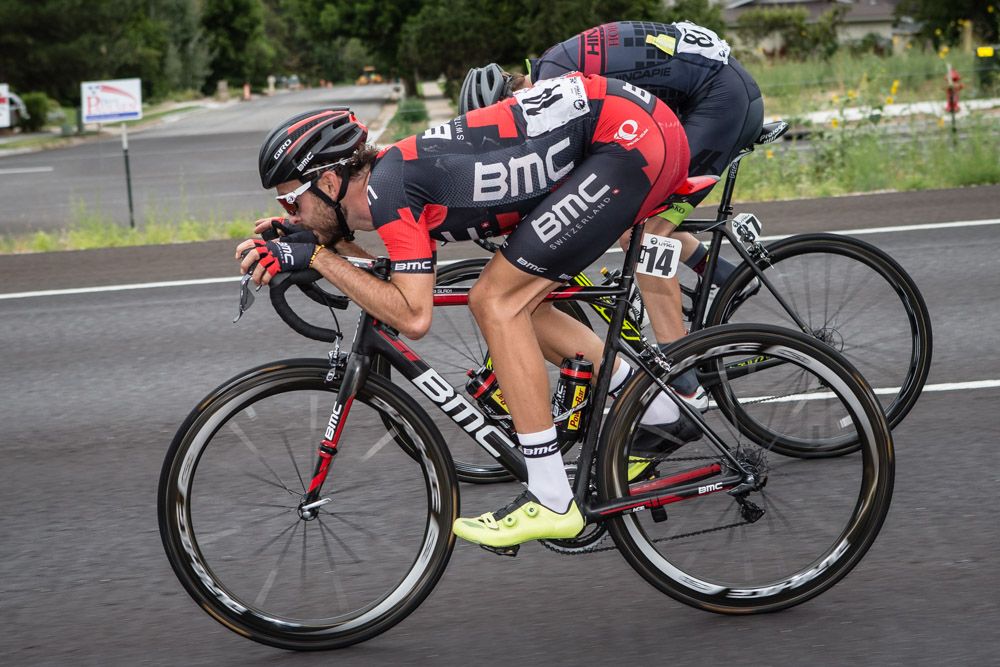 Joey Rosskoph (BMC) tucks in on the descent.