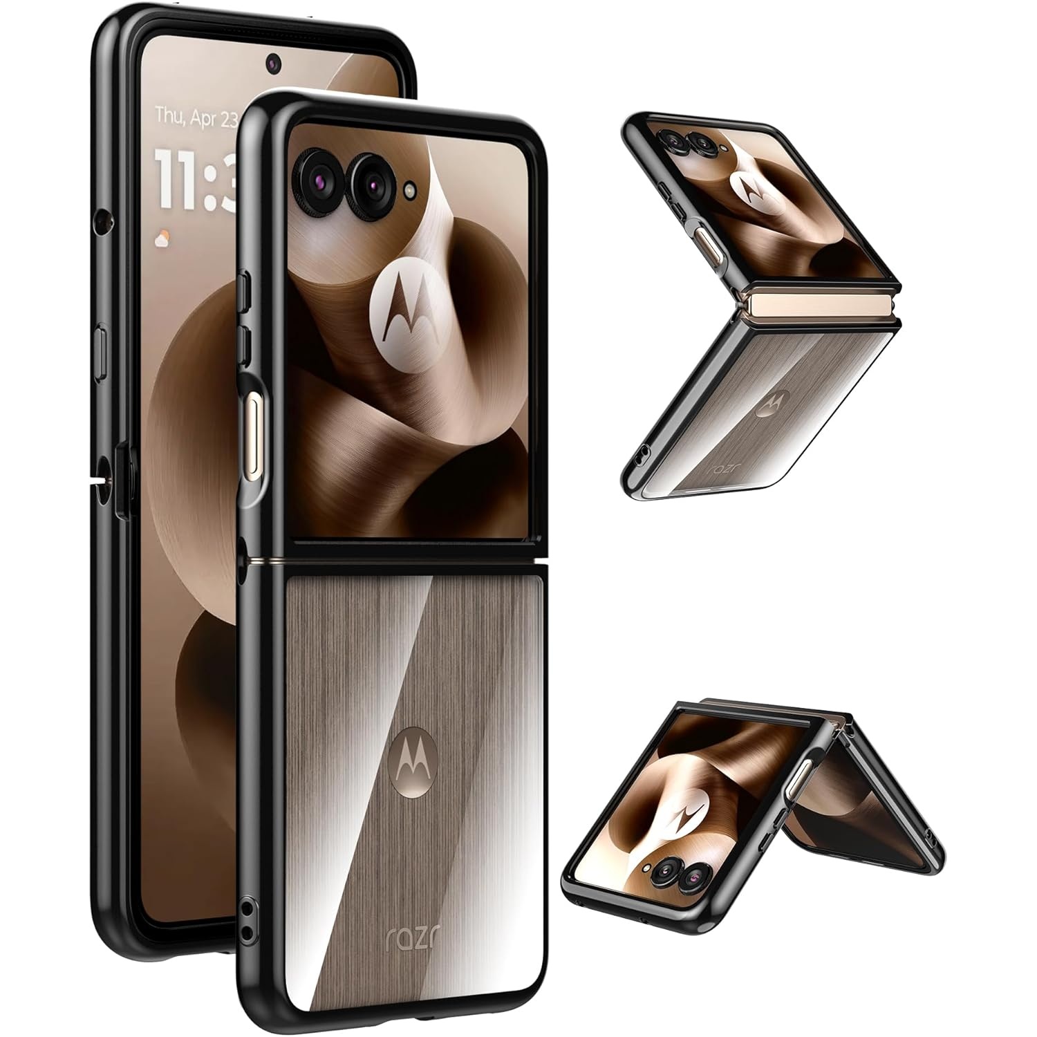 Cresee Case for Motorola Razr Ultra 2025/2026 Crystal Clear