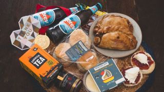 Trewithen Dairy Cornish lager and pasty hamper