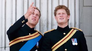 Prince Harry and Prince William at Trooping the Colour