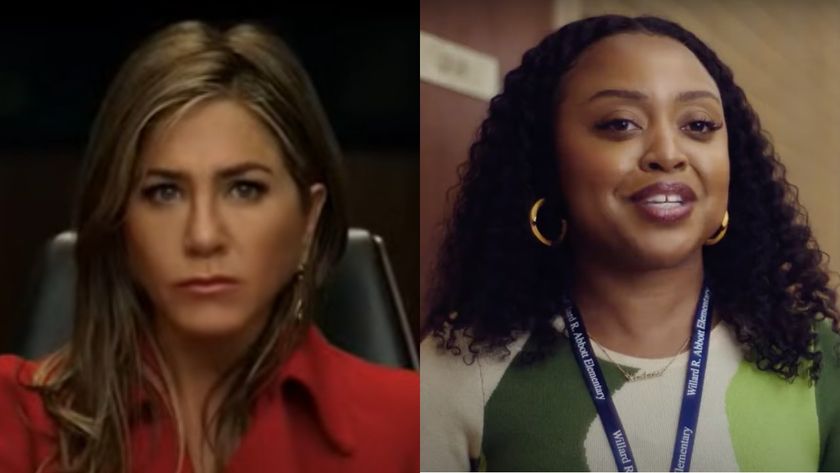 Side by side of Jennifer Aniston and Quinta Brunson.