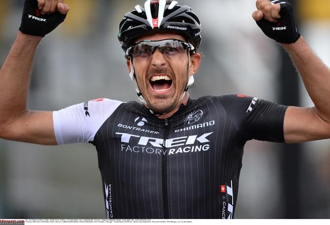 Fabian Cancellara (Trek) victorious in Oudenaarde