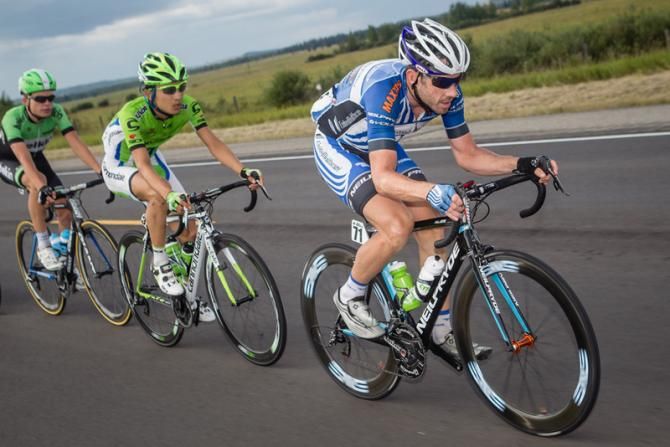 Ben Day (UnitedHealthcare) spent another day working hard on the front.