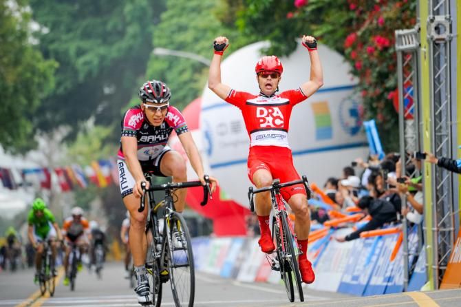 Wouter Wippert (Drapac) had a narrow win over Christoph Schweizer