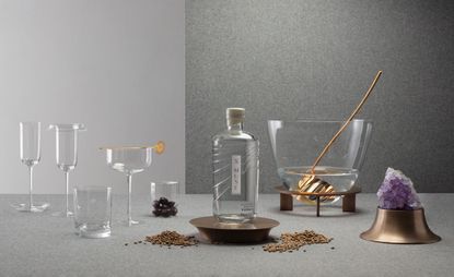 Elements from the X Muse Helicon vodka tasting workshops inspired by Jupiter Artland art