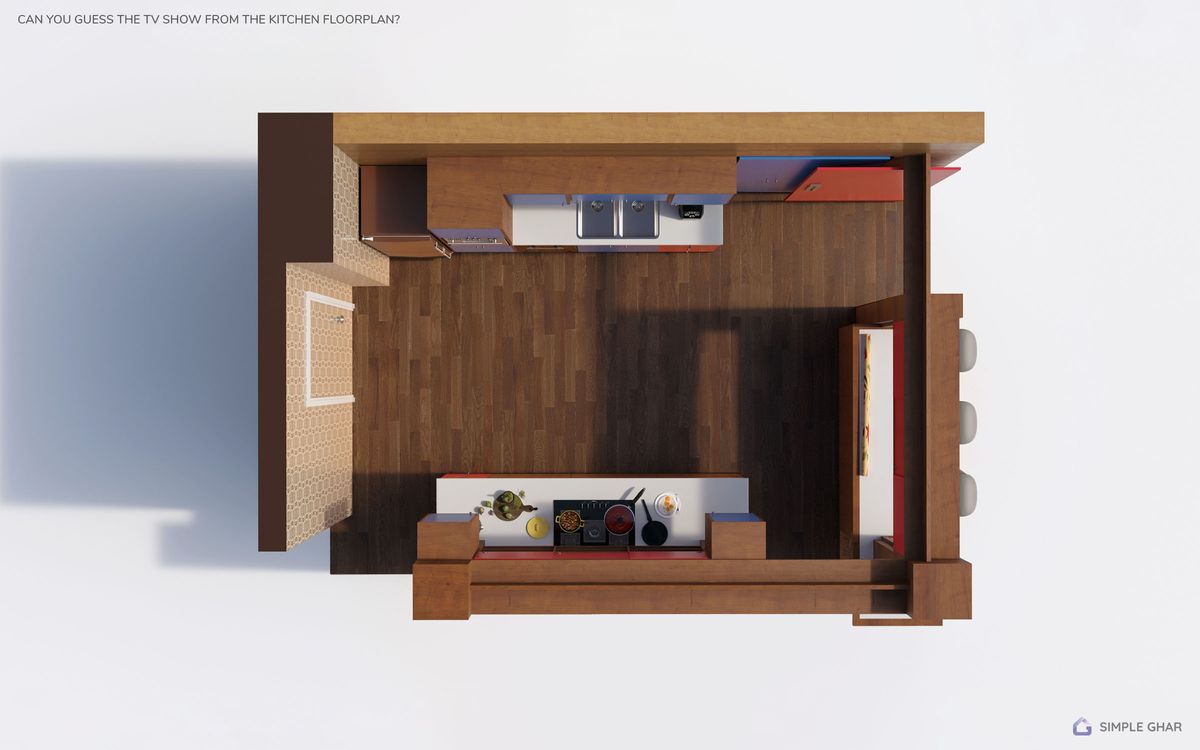 famous TV kitchen floor plan