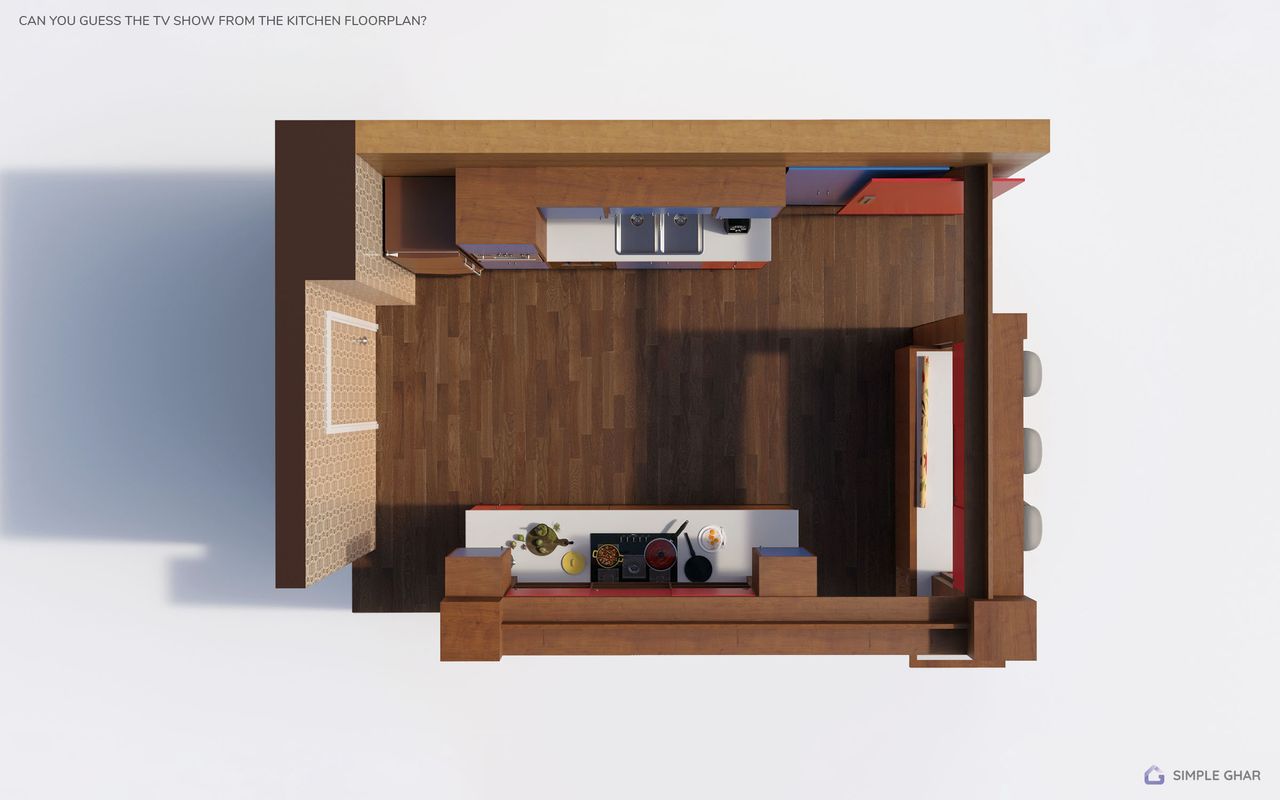 famous TV kitchen floor plan
